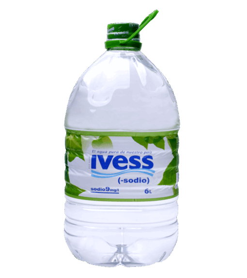 Bidon Agua IVESS Descartable (-sodio) 6lts